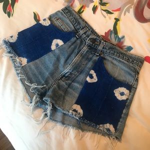 Urban Renewal Remade Mudcloth Levi’s Shorts